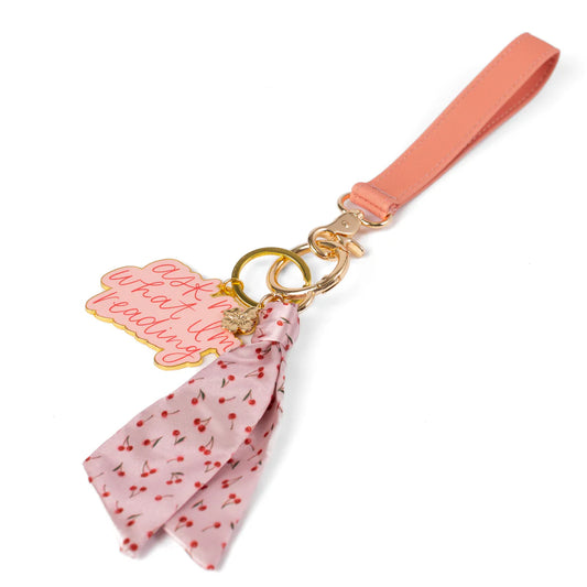 EB Painted Cherries Satin Keychain