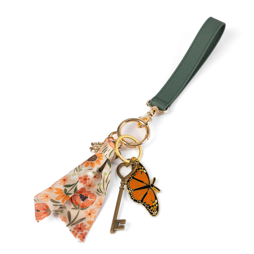 EB Primrose Poppy Satin Keychain