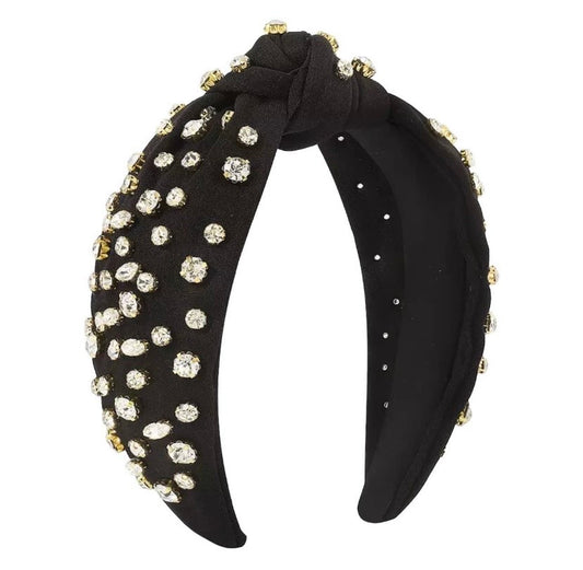 Rhinestone Knotted Headband