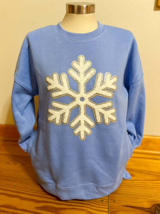Snowflake Patch Sweatshirt