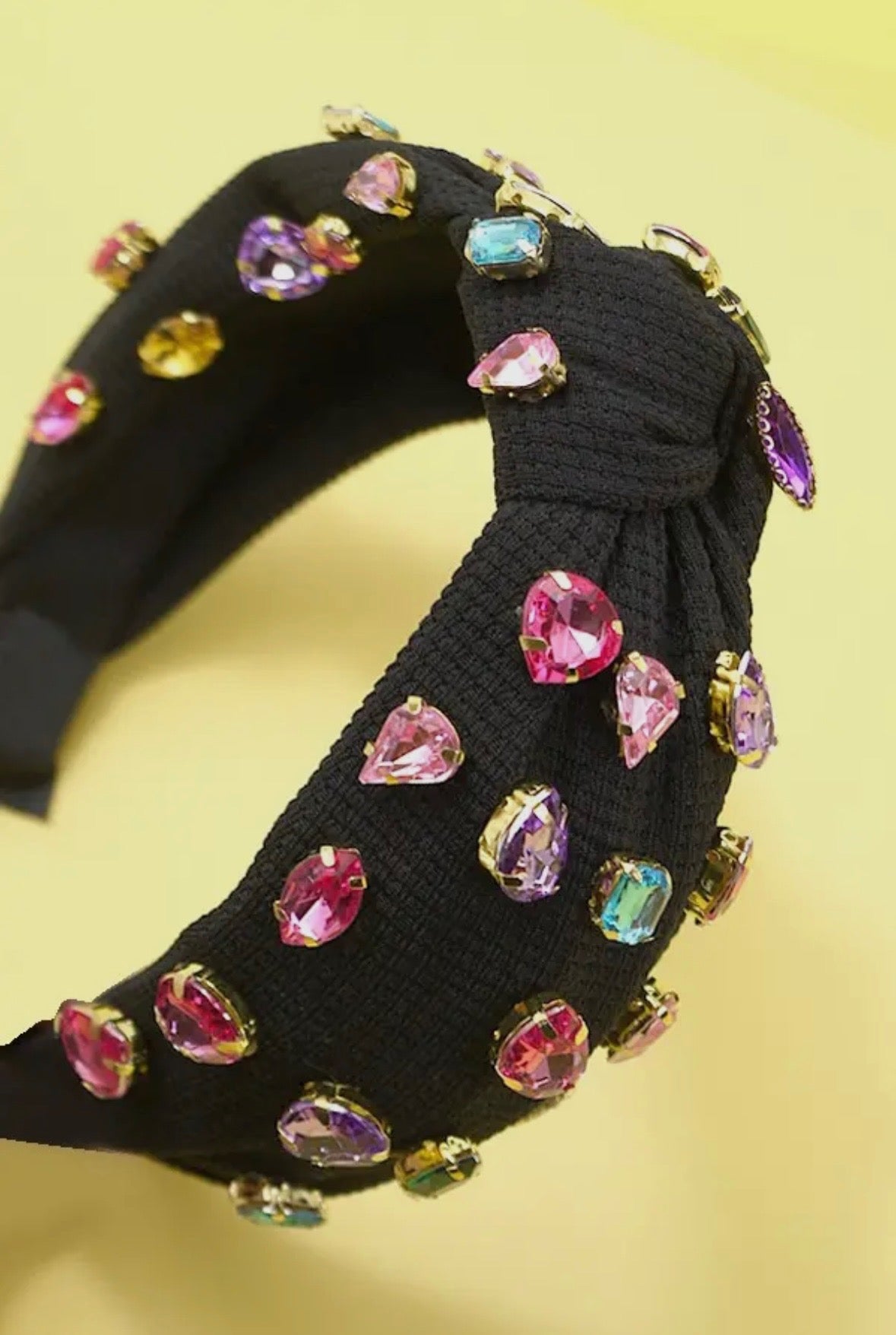 Rhinestone Knotted Headband