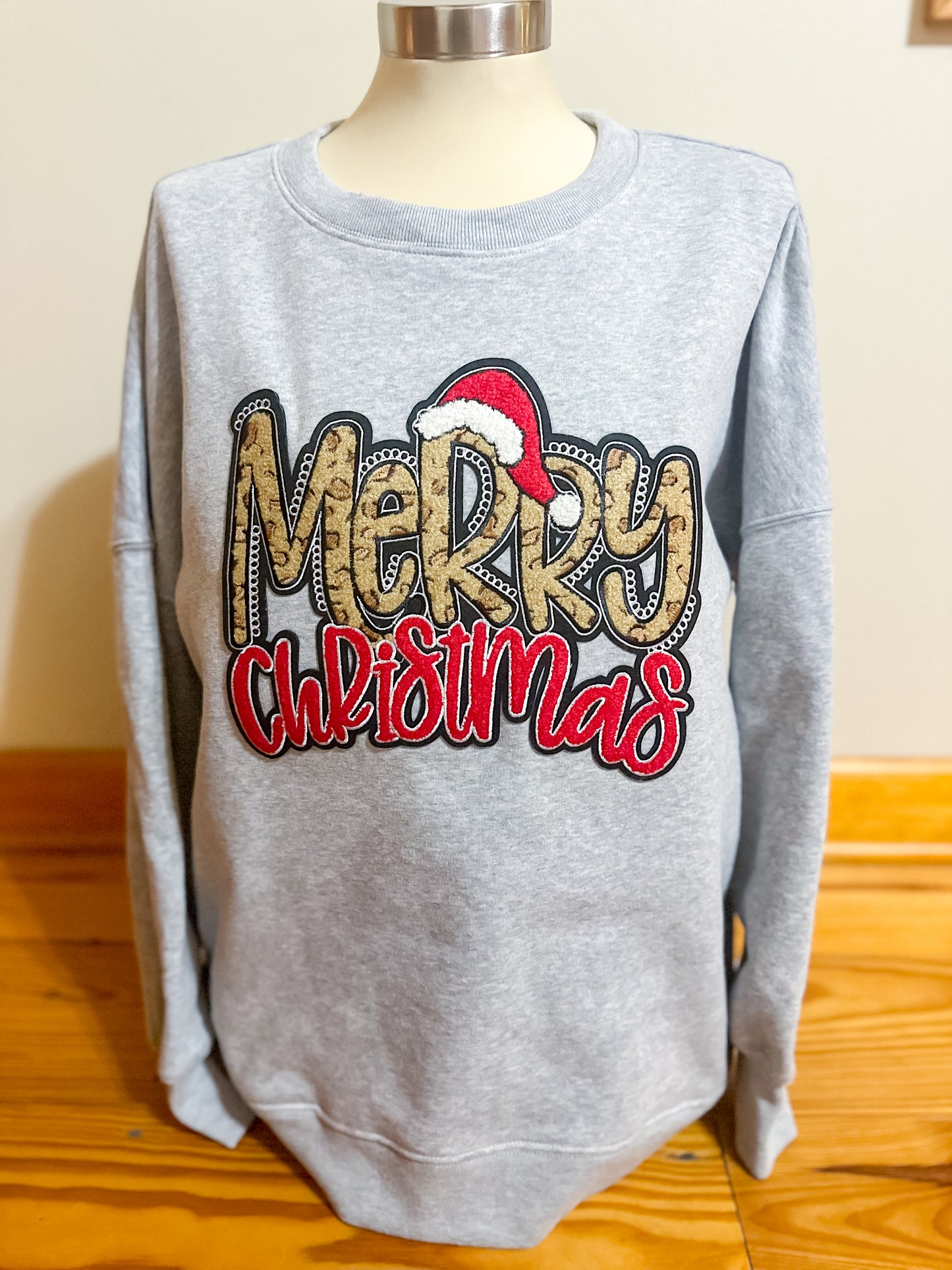 Merry Christmas Patch Sweatshirt