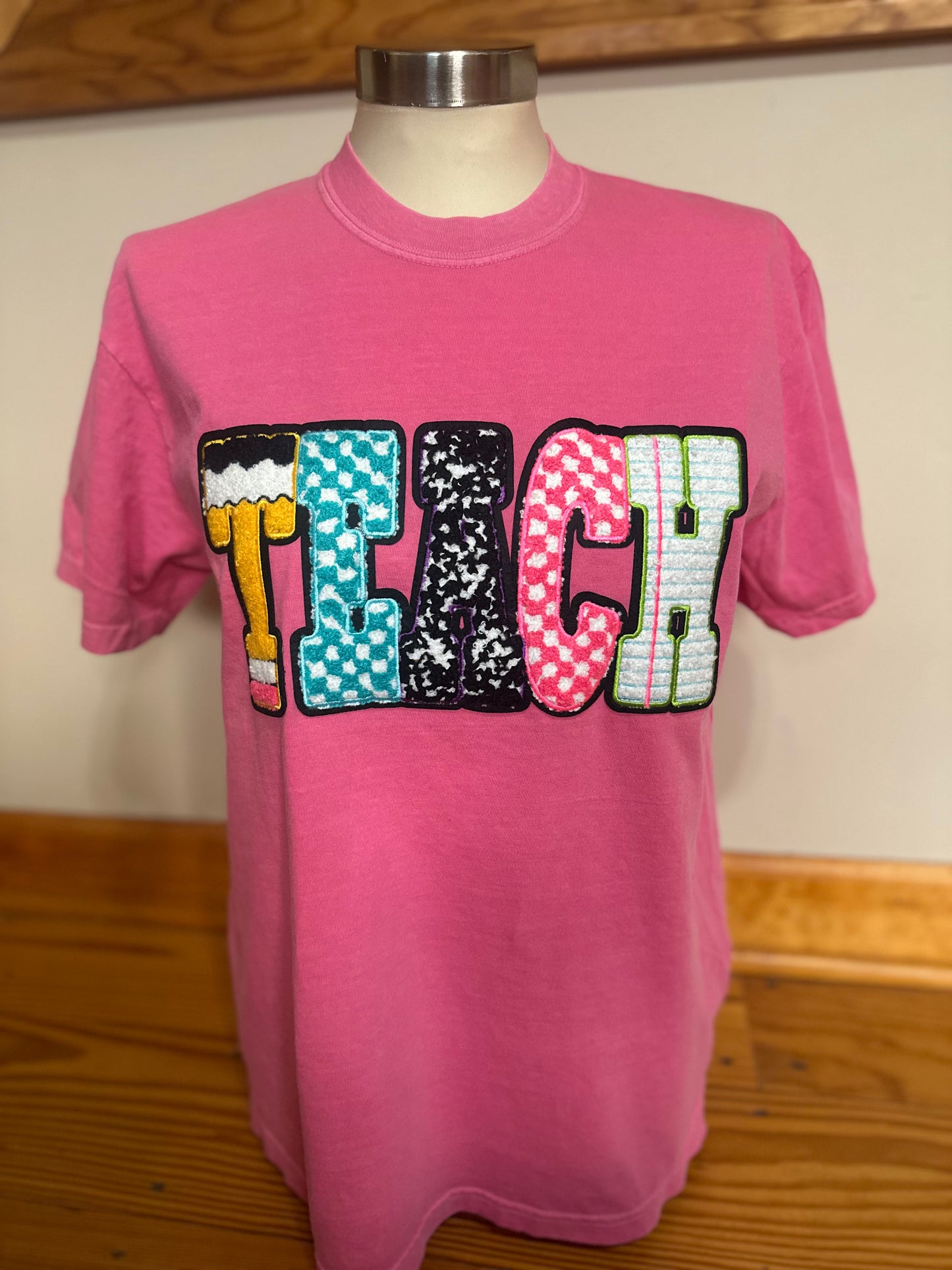 Teach Chenille Patch- Large