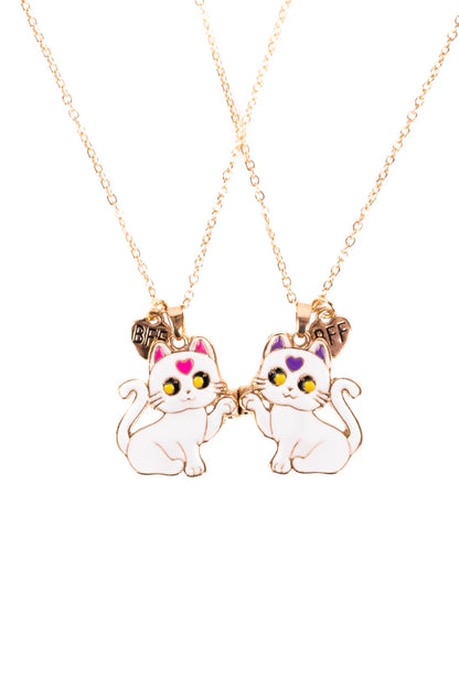 Great Pretenders Smitten Kitten Tear & Share Necklaces