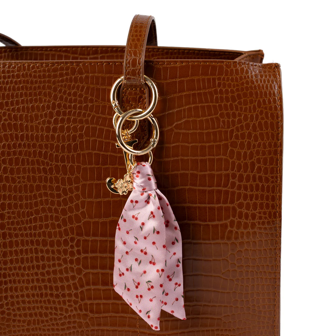 EB Painted Cherries Satin Keychain